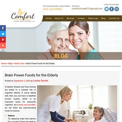 Brain Power Foods for the Elderly