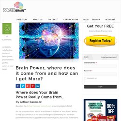 Brain Power, where does it come from and how can I get More?
