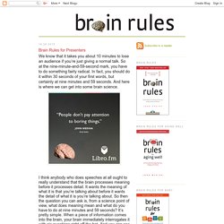 *Brain Rules for Presenters