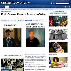 Brain Scanner Records Dreams on Video