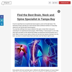 Find the Best Brain, Neck and Spine Specialist in Tampa Bay