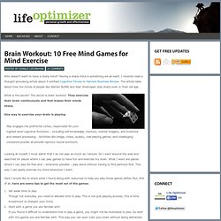 Brain Workout: Free Mind Games for Mind Exercise