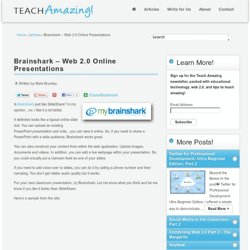 Brainshark – Web 2.0 Online Presentations
