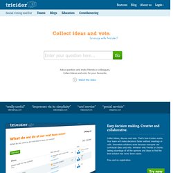 Brainstorming and Voting Amazingly Easy. Free Online Tool 