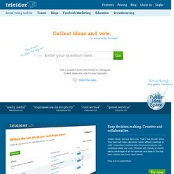 Brainstorming and Voting Amazingly Easy. Free Online Tool 