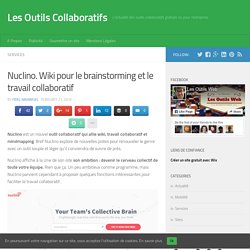 Nuclino. Wiki pour le brainstorming et le travail collaboratif