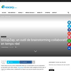 GroupZap, un outil de brainstorming collaboratif en temps réel
