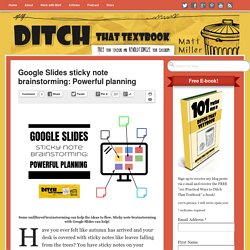 Google Slides sticky note brainstorming: Powerful planning