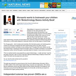 Monsanto wants to brainwash your children with 'Biotechnology Basics Activity Book'