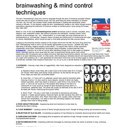 Brainwash & Mind Control