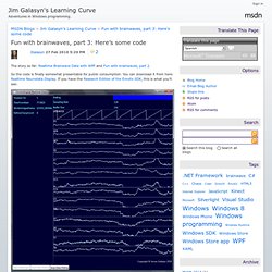 Fun with brainwaves, part 3: Here’s some code - Jim Galasyn's Learning Curve