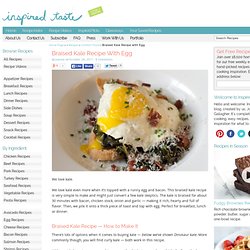 Braised Kale Recipe with Egg