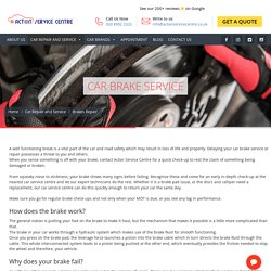 Car Brake Service - Car Brake Repair