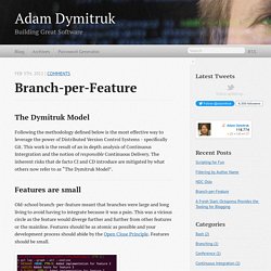 Branch-per-Feature - Adam Dymitruk