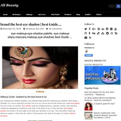 brand the best eye shadow