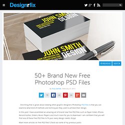 50+ Brand New Free Photoshop PSD Files