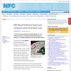 NFC Brand Table lets food court customers order from their seats