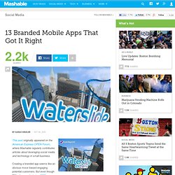 13 Branded Mobile Apps That Got It Right