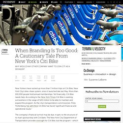 When Branding Is Too Good: A Cautionary Tale From New York's Citi Bike