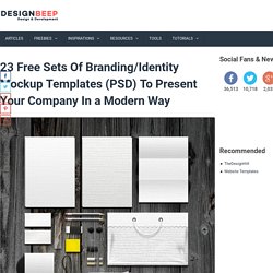 23 Free Sets Of Branding/Identity Mockup Templates (PSD) To Present Your Company In a Modern Way