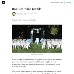 Best Red Wine Brands - Three Brothers Vineyard & Winery - Medium
