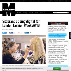 Six brands doing digital for London Fashion Week AW16