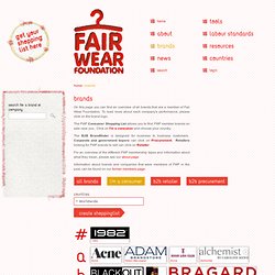 Brands - Fair Wear Foundation