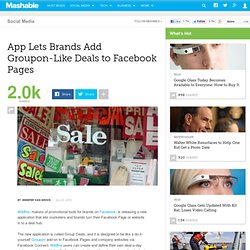 App Lets Brands Add Groupon-Like Deals to Facebook Pages