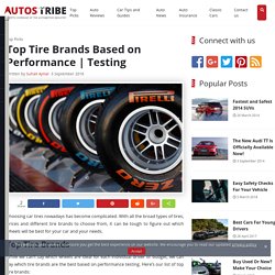 Top Tire Brands Based on Performance