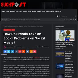 How Do Brands Take on Social Problems on Social Media?