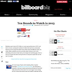 Ten Brands to Watch in 2013