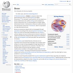 Membrane (M-theory)