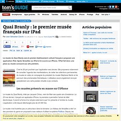 Quai Branly : le premier musée français sur iPad
