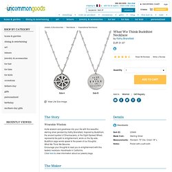 Jewelry, pendant, Buddhism, wheel of Dharma, silver, Kathy Bransfield