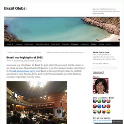 Brazil: our highlights of 2012