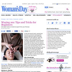 Bikini and Brazilian Waxing Tips - Hair Removal Facts at WomansDay.com