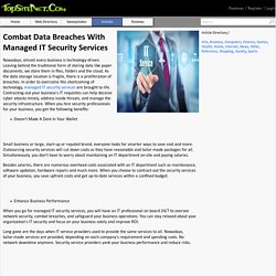 Combat Data Breaches With Managed IT Security Services