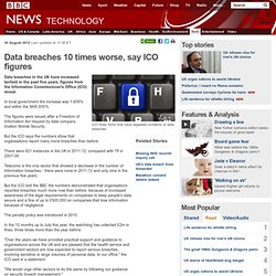 Data breaches 10 times worse, say ICO figures