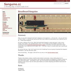 Breadboard Sanguino - Sanguino.cc