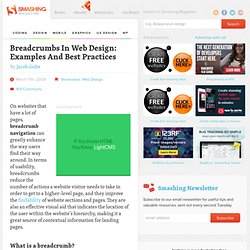 Breadcrumbs In Web Design: Examples And Best Practices