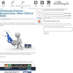Webdesign Express : Breadcrumbs, effets CSS3 et RWD