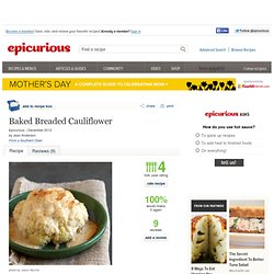 Baked Breaded Cauliflower Recipe at Epicurious