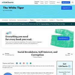 Social Breakdown, Self-Interest, and Corruption Theme in The White Tiger