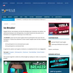 Ice Breaker - top 25 à découvrir - Blog My agile Partner Scrum