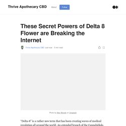These Secret Powers of Delta 8 Flower are Breaking the Internet