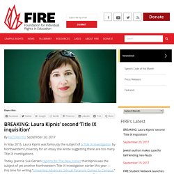 BREAKING: Laura Kipnis’ second ‘Title IX inquisition’