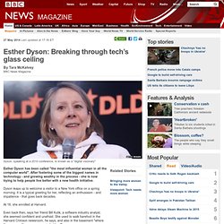 Esther Dyson: Breaking through tech’s glass ceiling