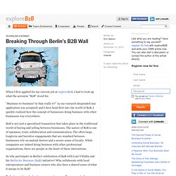 Breaking Through Berlin's B2B Wall