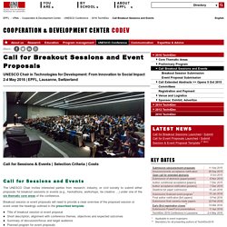 Call Breakout Sessions and Events