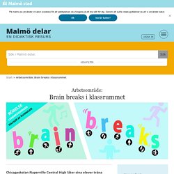 Brain Breaks i klassrummet – Malmö delar – en didaktisk resurs